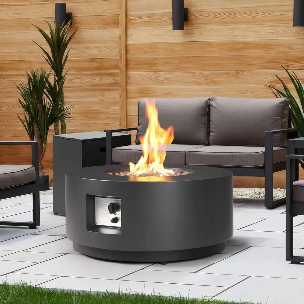 30-inch Outdoor Propane ire Pit Table Round - ern Gas ire Pits Patio Heavy-Duty irt 50,000 ire Table with Tank Cover or Deck, Ba
30-inch Outdoor Propane ire Pit Table Round - ern Gas ire Pits Patio Heavy-Duty irt 50,000 ire Table with Tank Cover or Deck, Ba