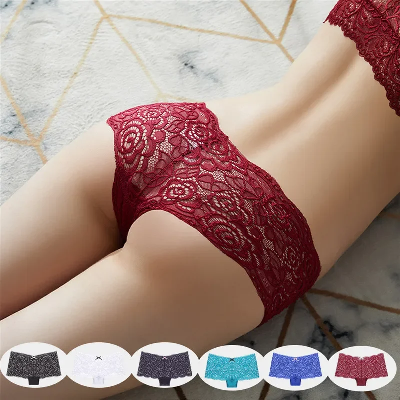 6pcs/set Underwear Women Sexy Lace Briefs Shorts Panties Lace Hollow Out Briefs Transparent Female Underwear Breathable Lingerie
6pcs/set Underwear Women Sexy Lace Briefs Shorts Panties Lace Hollow Out Briefs Transparent Female Underwear Breathable Lingerie