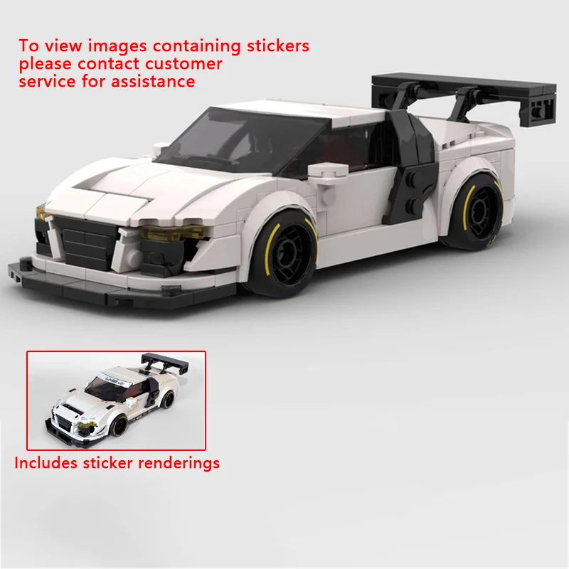 Speed Racing Car Model MOC Building Bricks R8 Top Tier Sports Car Modular Technology Children Holiday Gifts Assemble Toys Suit
Speed Racing Car Model MOC Building Bricks R8 Top Tier Sports Car Modular Technology Children Holiday Gifts Assemble Toys Suit