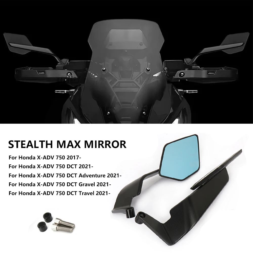 CNC For Honda X-ADV 750 X-ADV750 DCT Adventure Motorcycle Mirror Wind Wing Side Rearview Reversing Mirror Anti-Glare 360° Adjust
CNC For Honda X-ADV 750 X-ADV750 DCT Adventure Motorcycle Mirror Wind Wing Side Rearview Reversing Mirror Anti-Glare 360° Adjust