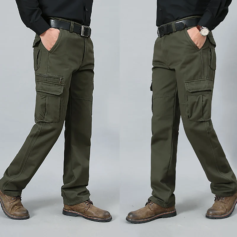 Tactical Cargo Pants Men Fleece-Lined Casual Male Pants Multi Pockets Work Trousers Cotton Outdoor Climbing Trousers Big Size
Tactical Cargo Pants Men Fleece-Lined Casual Male Pants Multi Pockets Work Trousers Cotton Outdoor Climbing Trousers Big Size