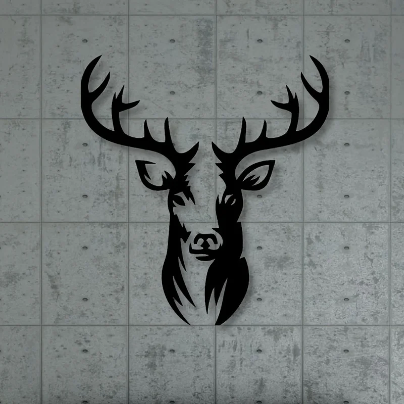 Rustic Metal Deer Head Wall Sculpture - Animal Themed 3D Wall Art for Living Room, Farmhouse Style Wall Hanging for Bedroom
Rustic Metal Deer Head Wall Sculpture - Animal Themed 3D Wall Art for Living Room, Farmhouse Style Wall Hanging for Bedroom