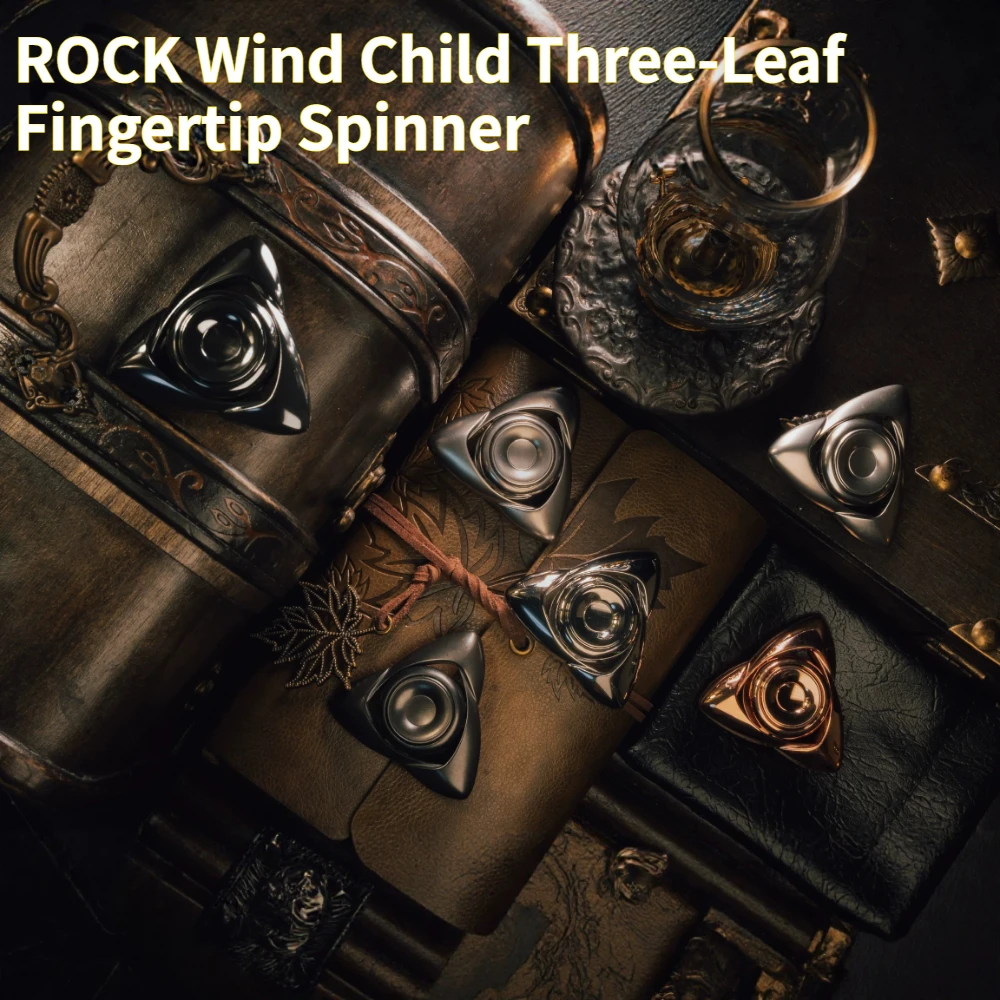 ROCK EDC Wind Child Three-Leaf Mechanical Metal Speed-Up Fidget Spinner Stress Relief Toy
ROCK EDC Wind Child Three-Leaf Mechanical Metal Speed-Up Fidget Spinner Stress Relief Toy