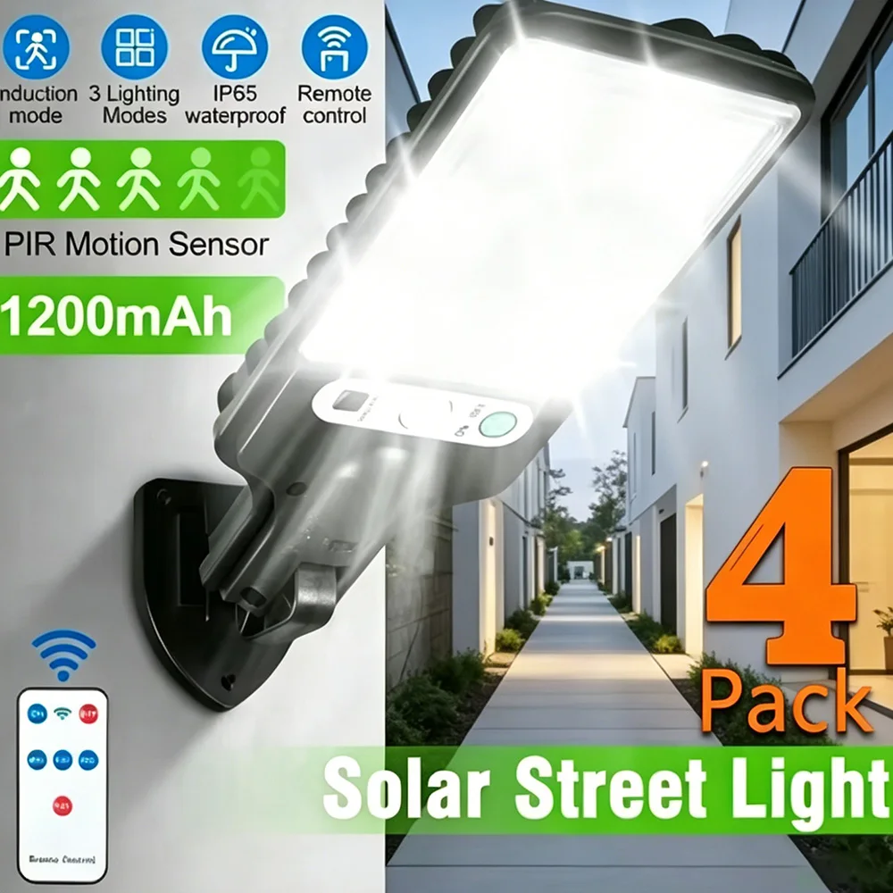 1/2/3/4 PCS Solar Led Light Outdoor Sensor Street Led Waterproof Lights High Power Party Garden Solar Lamps Decor Remote Control
1/2/3/4 PCS Solar Led Light Outdoor Sensor Street Led Waterproof Lights High Power Party Garden Solar Lamps Decor Remote Control