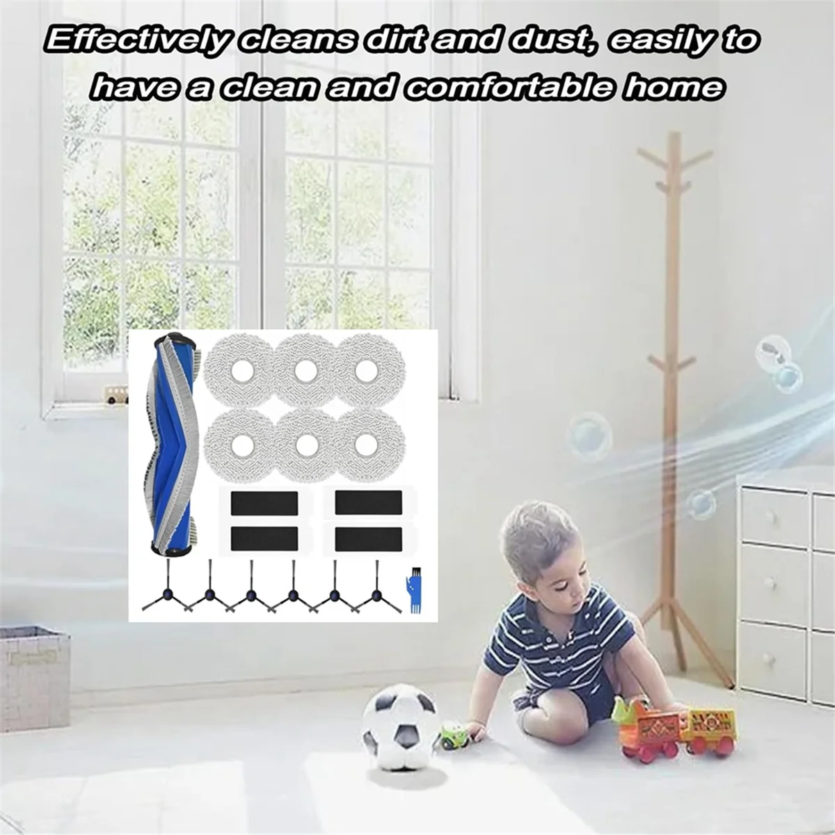 A94Z For Ecovacs DEEBOT T30S/ T30S Combo/ T30 PRO Omni for Yeedi M12 Pro Vacuum Cleaner Main Side Brush Hepa Filter Mop Cloth
A94Z For Ecovacs DEEBOT T30S/ T30S Combo/ T30 PRO Omni for Yeedi M12 Pro Vacuum Cleaner Main Side Brush Hepa Filter Mop Cloth