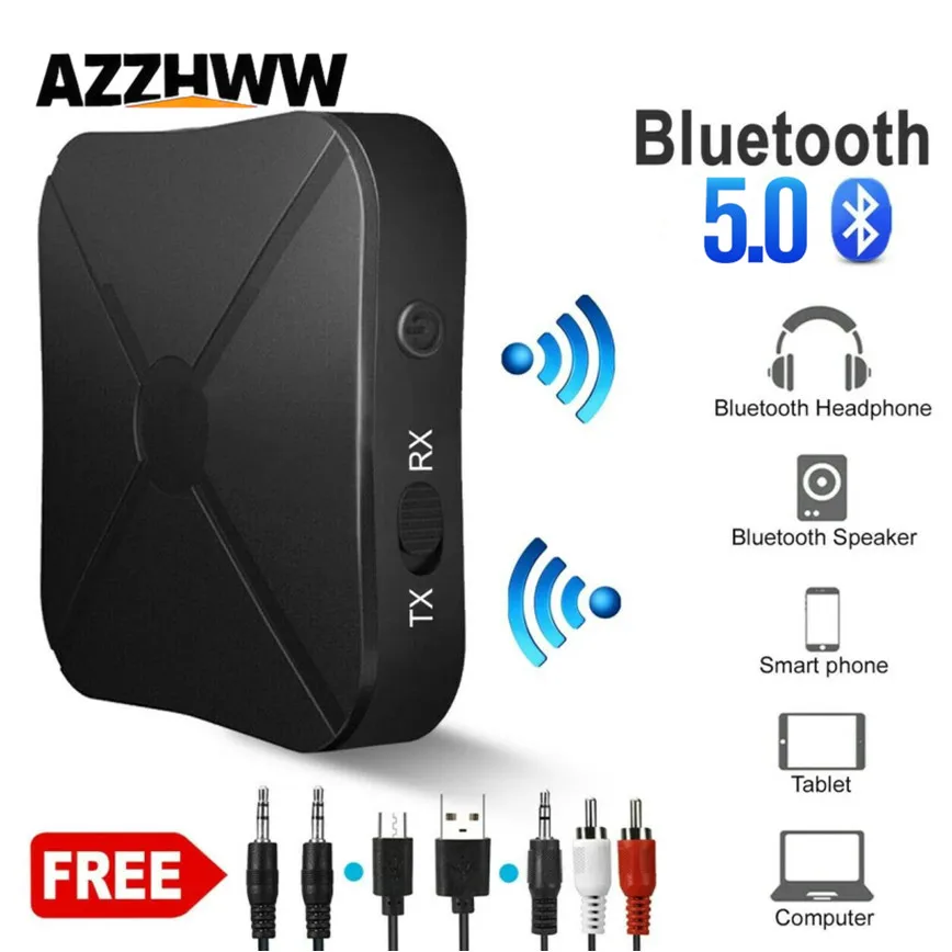 2 в 1, беспроводной Bluetooth 5,0, аудиопередатчик, приемник ТВ, автомобильный ПК, наушники, музыкальный приемник, разъем 3,5 мм AUX, RCA, Bluetooth-адаптер
2 в 1, беспроводной Bluetooth 5,0, аудиопередатчик, приемник ТВ, автомобильный ПК, наушники, музыкальный приемник, разъем 3,5 мм AUX, RCA, Bluetooth-адаптер