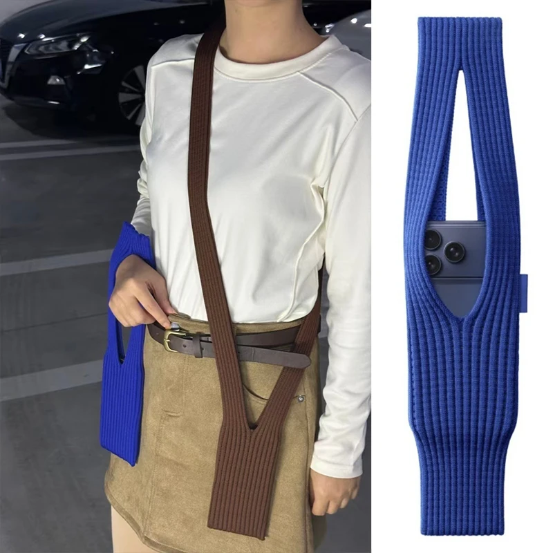 Trend Knitted Handbag For Phone Storage Pouch Unisex Knitted Phone Sling Bag Mini Crossbody Bag Scarf Style Hanging Neck Pocket
Trend Knitted Handbag For Phone Storage Pouch Unisex Knitted Phone Sling Bag Mini Crossbody Bag Scarf Style Hanging Neck Pocket