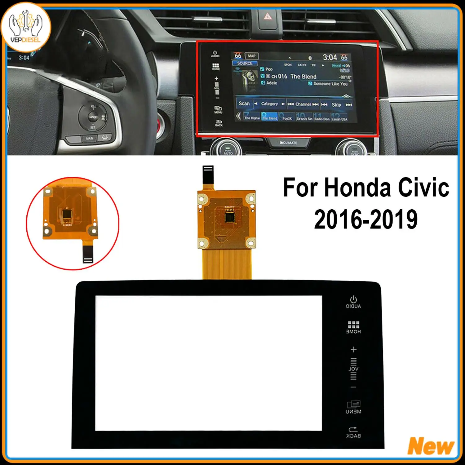 1pc 7 Inch Touch Screen Radio Multimedia Navigation For Honda Civic 10th 2016-2019 39710-TBA-A11 39710-TBA-305 Auto Accessories
1pc 7 Inch Touch Screen Radio Multimedia Navigation For Honda Civic 10th 2016-2019 39710-TBA-A11 39710-TBA-305 Auto Accessories