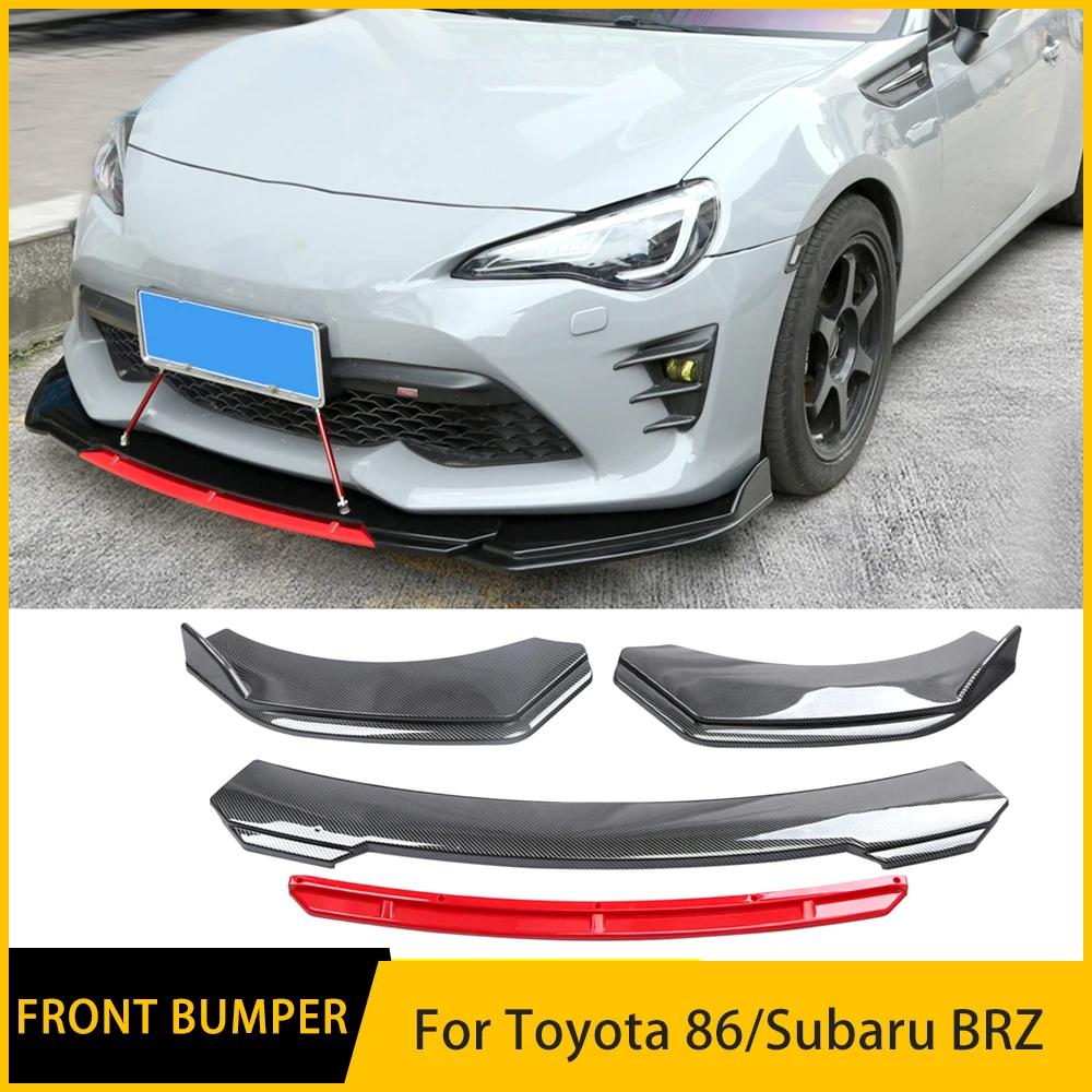 For Toyota 86/Subaru BRZ 4Pcs Front Bumper Lip Body Kit Spoiler Diffuser Deflector High Quality Sports Modification Accessory
For Toyota 86/Subaru BRZ 4Pcs Front Bumper Lip Body Kit Spoiler Diffuser Deflector High Quality Sports Modification Accessory