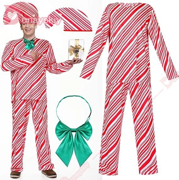 4-piece Christmas Candy Cane Set For Men's Adult Christmas Candy Xmas Carnival Party Stage Performance Role-playing Santa Claus
4-piece Christmas Candy Cane Set For Men's Adult Christmas Candy Xmas Carnival Party Stage Performance Role-playing Santa Claus