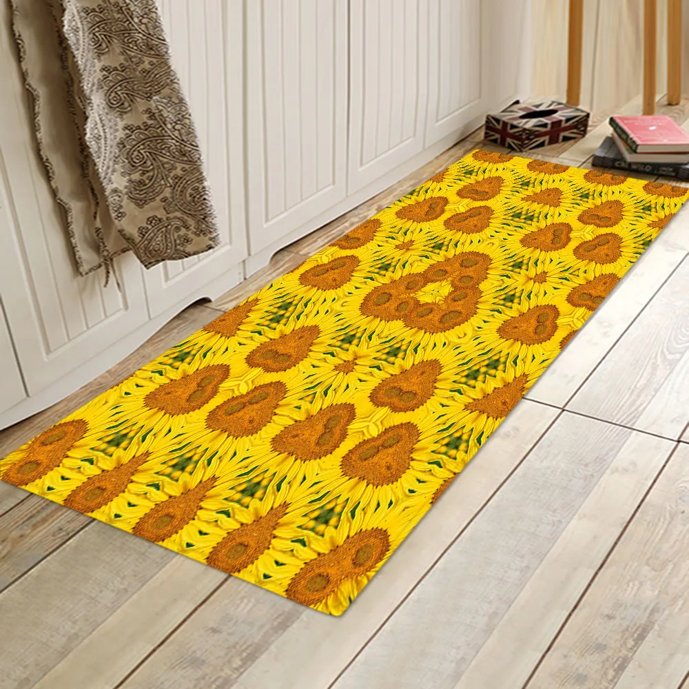Kitchen anti-skid floor mat flower leaf sunflower pattern printing home entrance door mat living room bedroom bathroom carpet
Kitchen anti-skid floor mat flower leaf sunflower pattern printing home entrance door mat living room bedroom bathroom carpet