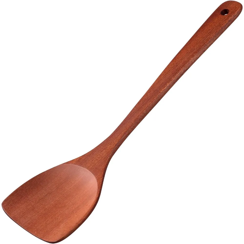 13.5-inch Cherry Wooden Spatula Turner Long Handle, Wood Kitchen Spatula Turner, Egg Scraper, Wood Cooking Utensil, Kitchen Spatulas for Flipping, Serving, Scraping & Turning.
13.5-inch Cherry Wooden Spatula Turner Long Handle, Wood Kitchen Spatula Turner, Egg Scraper, Wood Cooking Utensil, Kitchen Spatulas for Flipping, Serving, Scraping & Turning.