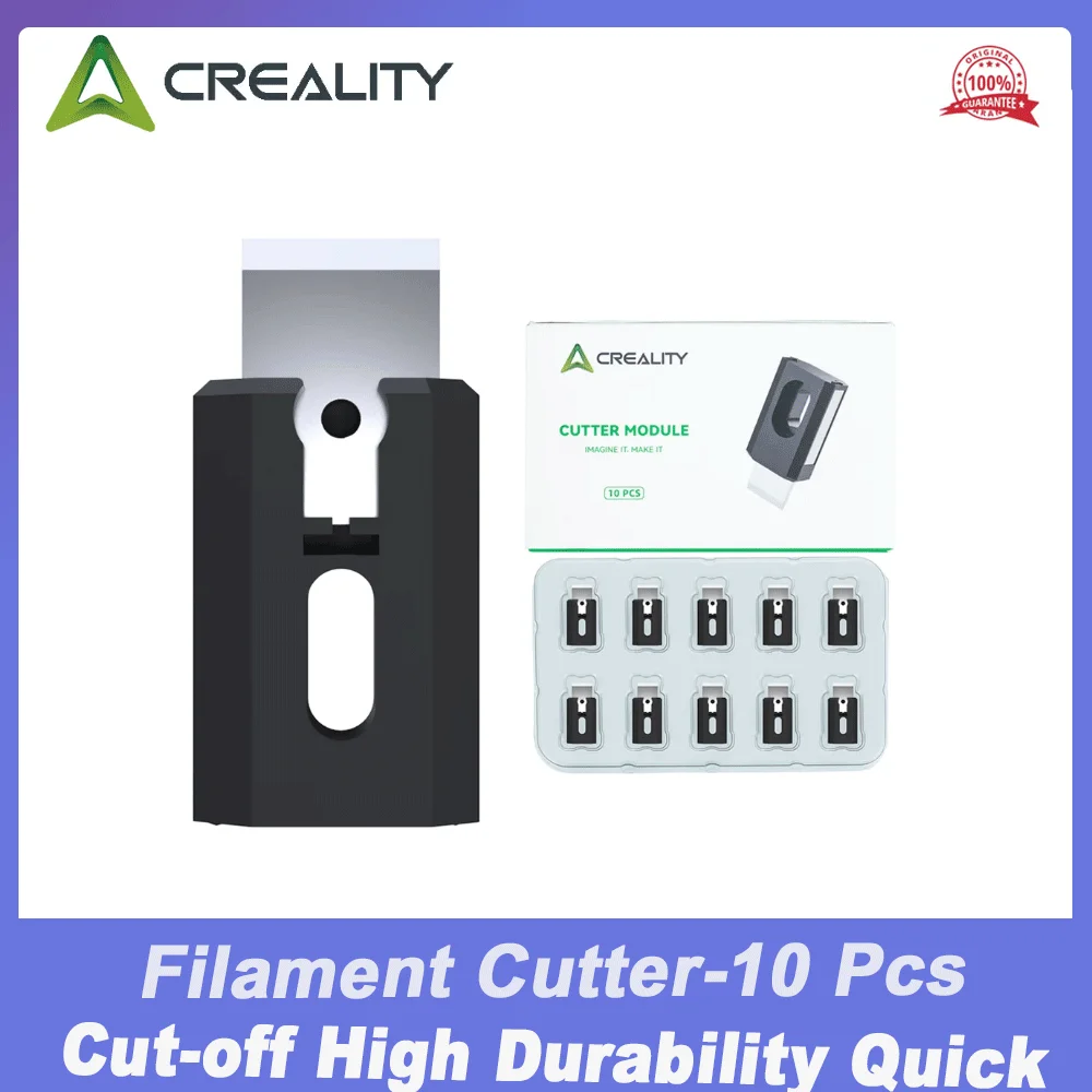 Набор из 10 оригинальных быстросменных резаков для филамента Creality для K2 Plus/K2/K2 Pro, запчасти для 3D-принтеров
Набор из 10 оригинальных быстросменных резаков для филамента Creality для K2 Plus/K2/K2 Pro, запчасти для 3D-принтеров