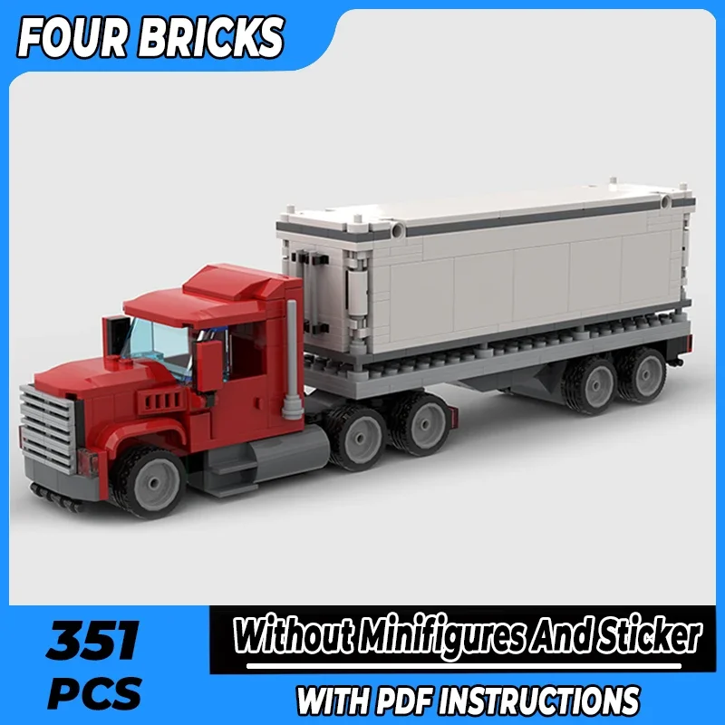 City Car Model Moc Building Bricks Cargo Container Truck With Trailer Technology Blocks Gifts Christmas Toys DIY Sets Assembly
City Car Model Moc Building Bricks Cargo Container Truck With Trailer Technology Blocks Gifts Christmas Toys DIY Sets Assembly