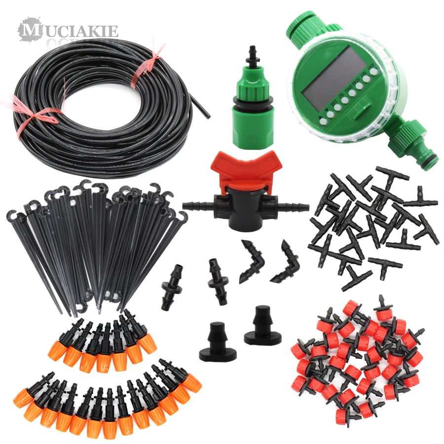 MUCIAKIE Automatic Irrigation System Watering Kit Micro Drip Set Gardening Tool Automatic forGarden Bonsai Plant Tree Greenhouse
MUCIAKIE Automatic Irrigation System Watering Kit Micro Drip Set Gardening Tool Automatic forGarden Bonsai Plant Tree Greenhouse