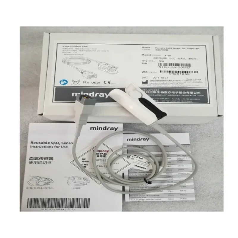 Reusable Spo2 Sensor Mindray original 512H blood oxygen probe finger clip type children 1.1m 512H
Reusable Spo2 Sensor Mindray original 512H blood oxygen probe finger clip type children 1.1m 512H