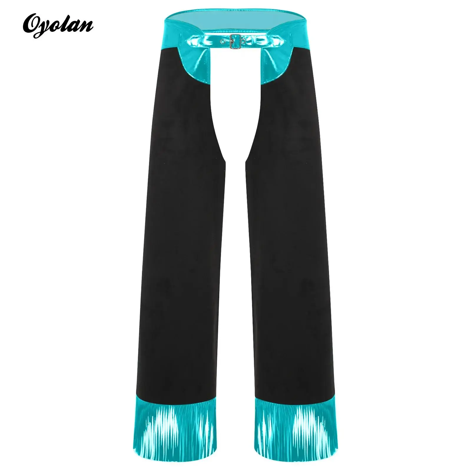 Mens Western Cowboy Halloween Cosplay Themed Party Costume Metallic Shiny Fringe Hollow-out Crotch Long Pants Bull Riding Chaps
Mens Western Cowboy Halloween Cosplay Themed Party Costume Metallic Shiny Fringe Hollow-out Crotch Long Pants Bull Riding Chaps