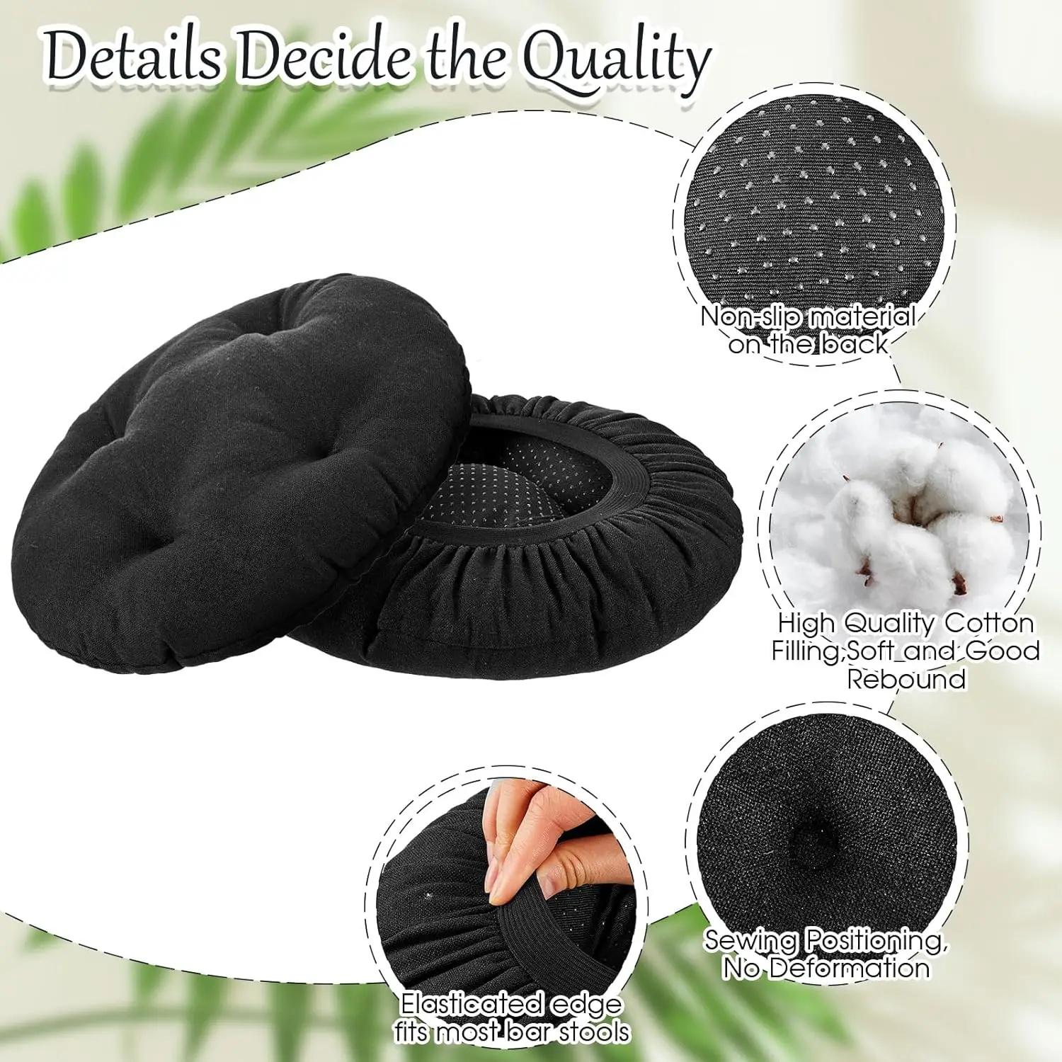 Marsui 4 Pieces Soft Stool Covers Round Bar Stool Cushions With Elastic Band Padded Seat Covers Nonslip Round Seat Cushions For
Marsui 4 Pieces Soft Stool Covers Round Bar Stool Cushions With Elastic Band Padded Seat Covers Nonslip Round Seat Cushions For
