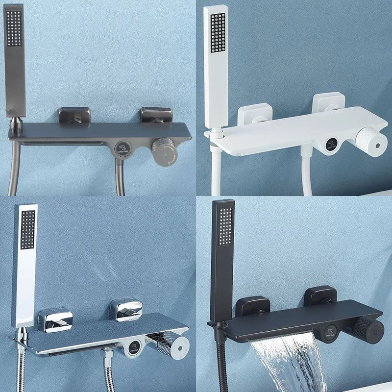 White cream wind full copper waterfall bathtub faucet tank side hanging wall hot and cold shower set shower bathroom surface
White cream wind full copper waterfall bathtub faucet tank side hanging wall hot and cold shower set shower bathroom surface