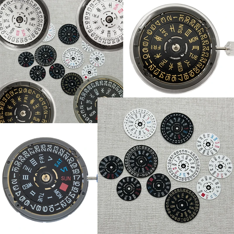 NH36 NH35 Movement Day and Date Disc Set Compatible with NH35 and NH36 Movements Crown Position 3.0H 3.8H 4.1H Day Disc
NH36 NH35 Movement Day and Date Disc Set Compatible with NH35 and NH36 Movements Crown Position 3.0H 3.8H 4.1H Day Disc