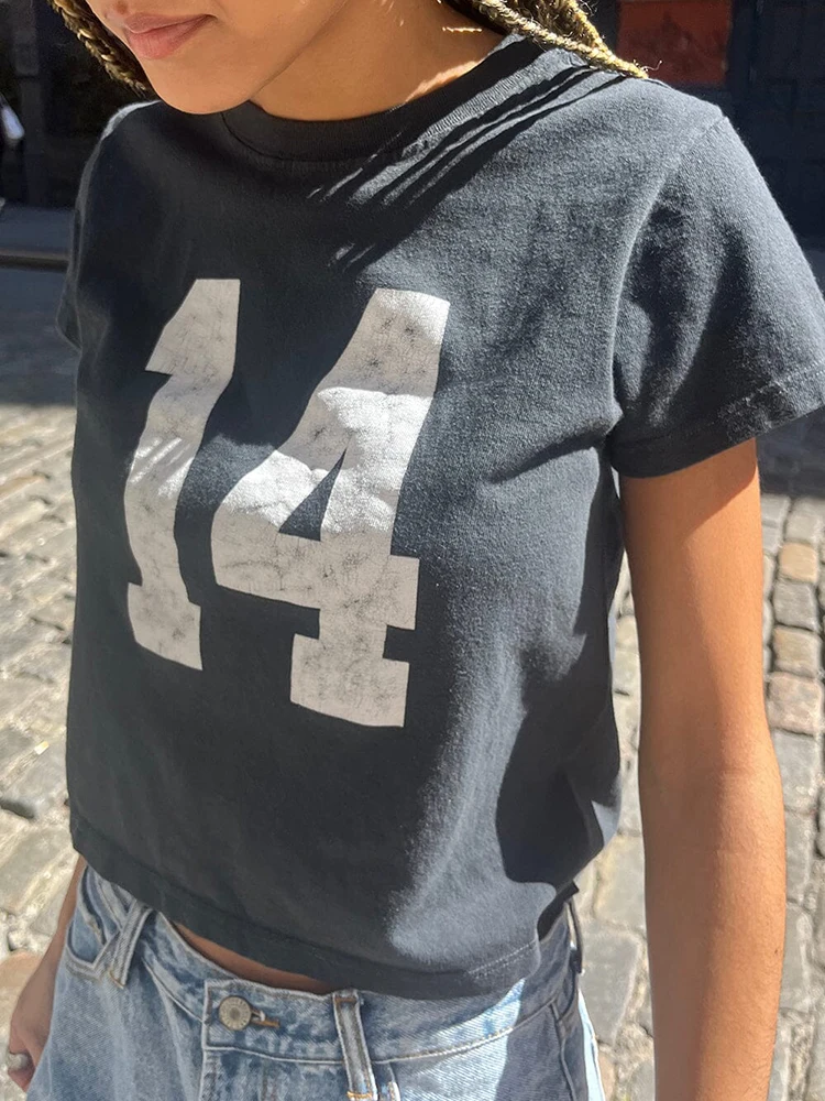 Women Casual Digital Graphics T-shirts Summer Round Neck Short Sleeve Black Cotton Tees Female Y2k Streetwear Vintage Tops
Women Casual Digital Graphics T-shirts Summer Round Neck Short Sleeve Black Cotton Tees Female Y2k Streetwear Vintage Tops