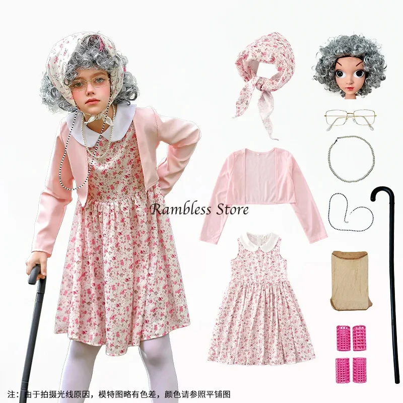❤️❤️❤️ Celebrating 100th School Days Funny Cosplay Costumes Dress Granny Cosplay Floral Old Lady Dress Up with Cane❤️⭐️❤️
❤️❤️❤️ Celebrating 100th School Days Funny Cosplay Costumes Dress Granny Cosplay Floral Old Lady Dress Up with Cane❤️⭐️❤️