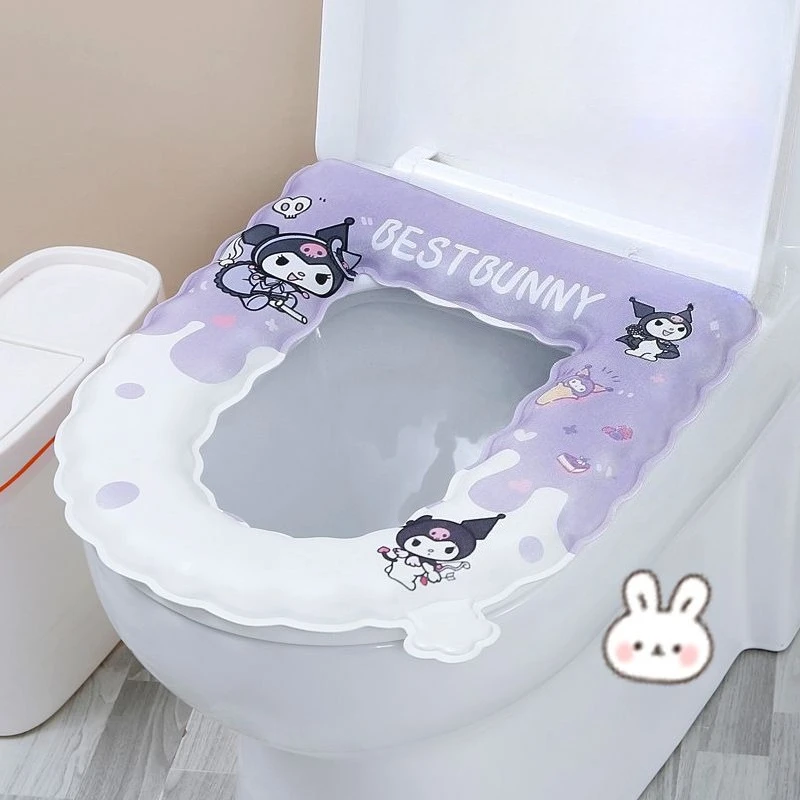 Cartoon Kuromi EVA Toilet Seat Cushion for Home Use Warm Washable Waterproof Autumn and Winter Universal Cushion 
Cartoon Kuromi EVA Toilet Seat Cushion for Home Use Warm Washable Waterproof Autumn and Winter Universal Cushion