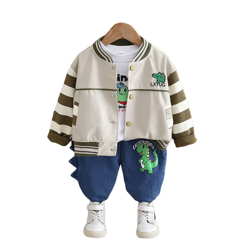 Baby Boy Designer Clothes 2024 New Spring Autumn Casual Cartoon Patchwork Long Sleeve Jackets + T-shirts + Pants Kids Tracksuits
Baby Boy Designer Clothes 2024 New Spring Autumn Casual Cartoon Patchwork Long Sleeve Jackets + T-shirts + Pants Kids Tracksuits