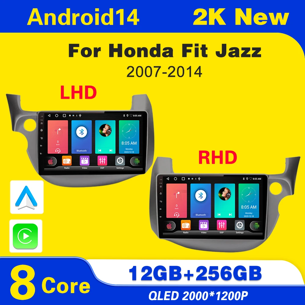 Android 14 Car Radio For Honda Fit Jazz 2007 - 2014 Carplay Multimedia Player Stereo Head Unit Navigation GPS 4G Wifi 2 Din
Android 14 Car Radio For Honda Fit Jazz 2007 - 2014 Carplay Multimedia Player Stereo Head Unit Navigation GPS 4G Wifi 2 Din