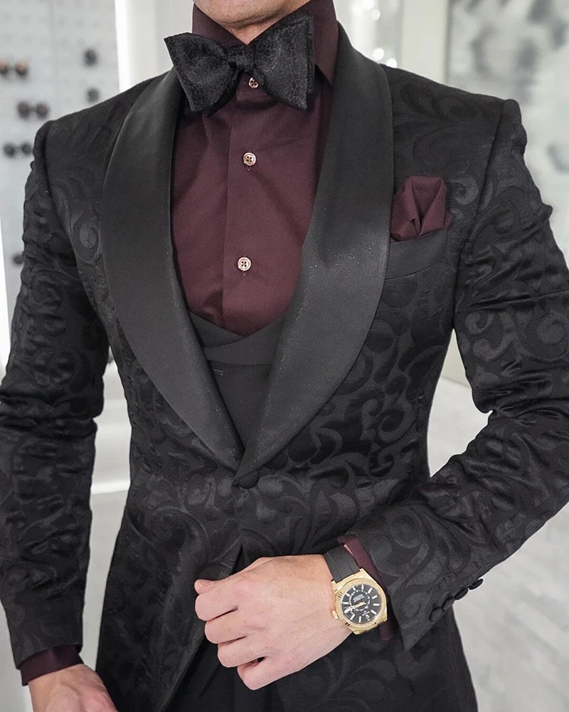 2022 Male Suit Business Casual For Men Skinny 3 Piece (Blazer+Vest +Pants) Shawl Lapel Side Vent Groom Tuxedos Costume Homme
2022 Male Suit Business Casual For Men Skinny 3 Piece (Blazer+Vest +Pants) Shawl Lapel Side Vent Groom Tuxedos Costume Homme