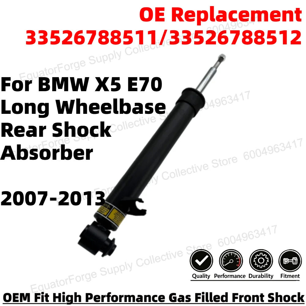 Comfortable Smooth Rear Shock Absorber for BMW X5 E70 LWB OEM-Spec OE Replacement 33526788511/33526788512
Comfortable Smooth Rear Shock Absorber for BMW X5 E70 LWB OEM-Spec OE Replacement 33526788511/33526788512