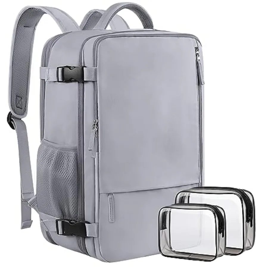 Travel Backpack for Women and Men, 40L Carry-On, 17-Inch Laptop, Waterproof, College Bookbag, Flight Approved
Travel Backpack for Women and Men, 40L Carry-On, 17-Inch Laptop, Waterproof, College Bookbag, Flight Approved