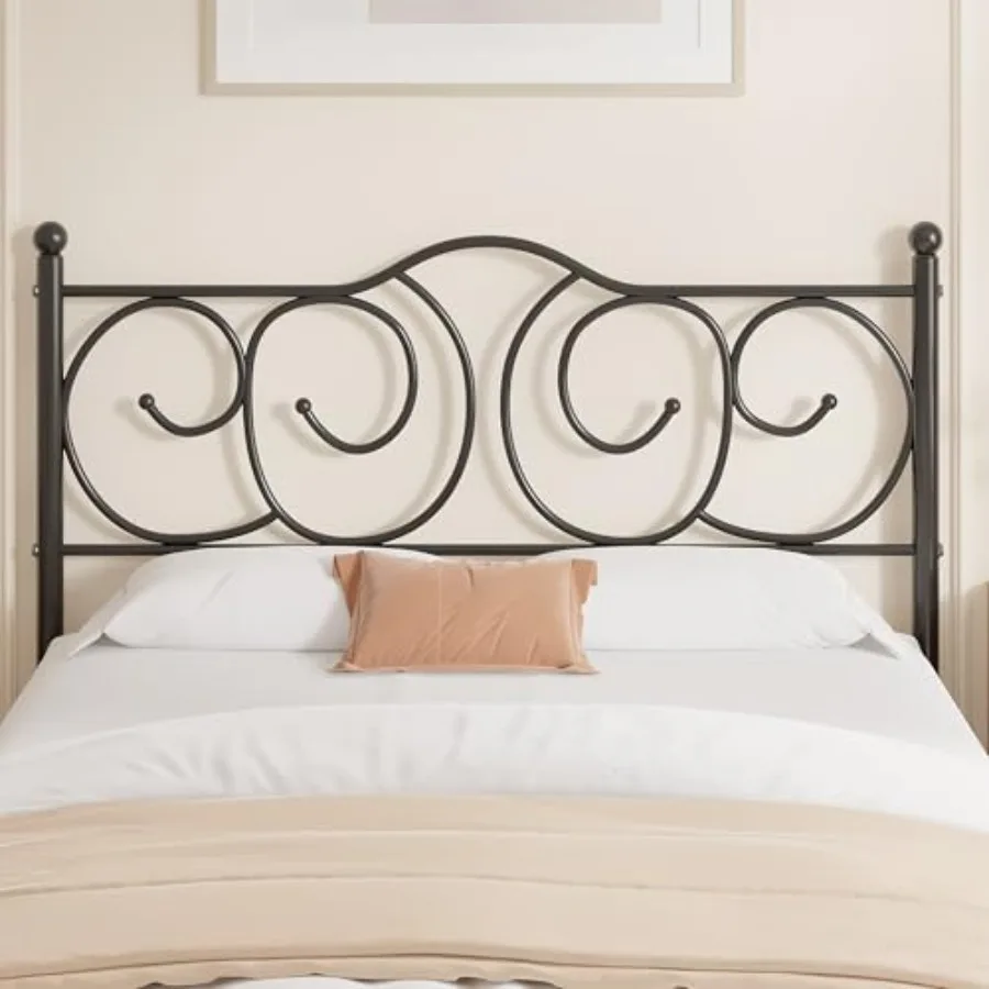 Metal Full Size Headboard Heavy Duty Curved Headboard Only Height Adjustable Easy to Assembly Style for Bedroom - Black Full
Metal Full Size Headboard Heavy Duty Curved Headboard Only Height Adjustable Easy to Assembly Style for Bedroom - Black Full