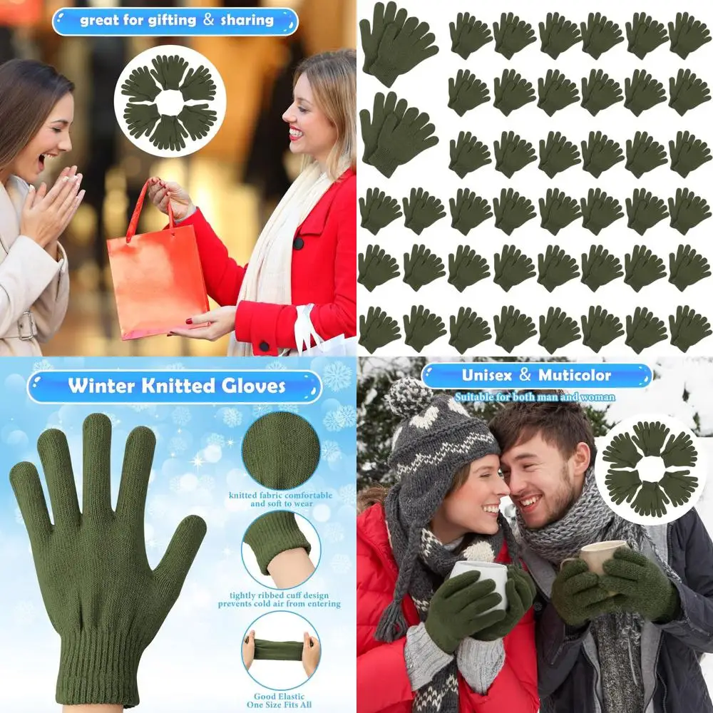 100 Pack Warm Knit Gloves for Men & Women - Ideal for Winter, Bulk Charity Donations
100 Pack Warm Knit Gloves for Men & Women - Ideal for Winter, Bulk Charity Donations