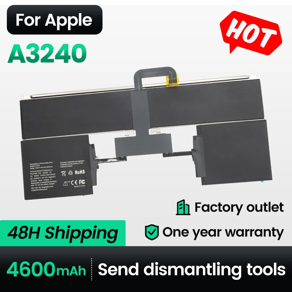 KEyuan A3240 новый аккумулятор для ноутбука 4600 мАч для Apple macbook air 13 дюймов M4 11,5 В аккумулятор
KEyuan A3240 новый аккумулятор для ноутбука 4600 мАч для Apple macbook air 13 дюймов M4 11,5 В аккумулятор