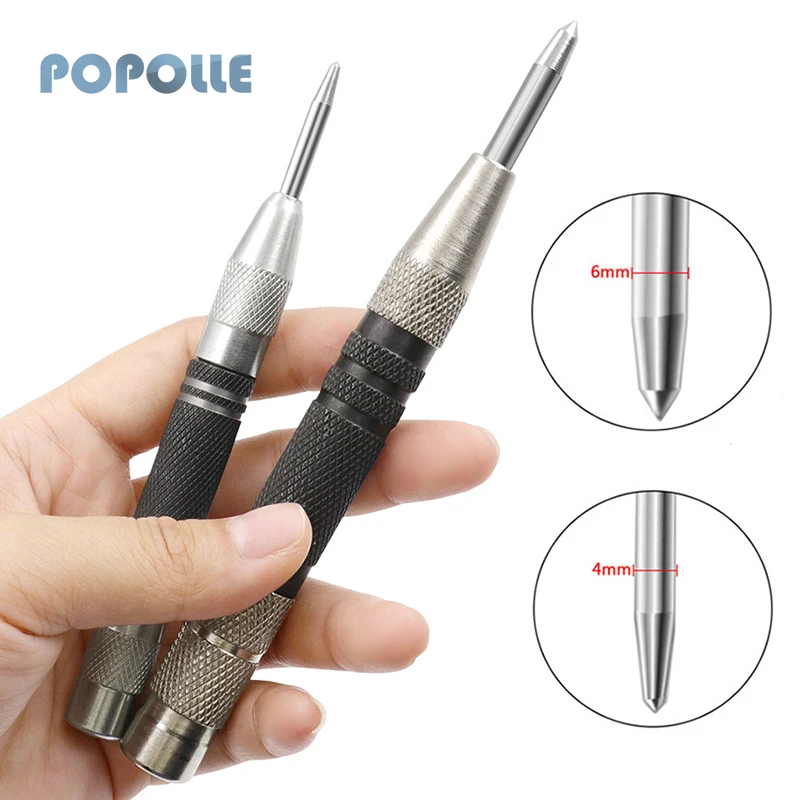 Automatic Center Punch Locator Spring Type Proofing Punch 128mm/155mm Woodworking Punch Dent Marking Woodworking Tool Drill Bit
Automatic Center Punch Locator Spring Type Proofing Punch 128mm/155mm Woodworking Punch Dent Marking Woodworking Tool Drill Bit