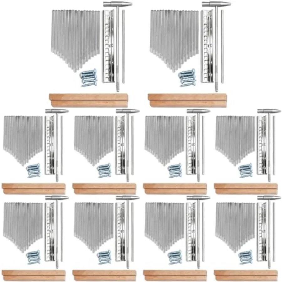 DIY thumb piano kit for music education and hobby use, metal keys in silver color, durable and precise tuning stability
DIY thumb piano kit for music education and hobby use, metal keys in silver color, durable and precise tuning stability
