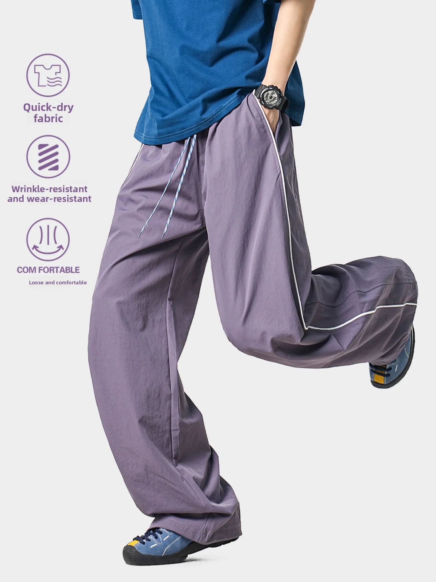 American Style Outdoor Quick Dry Paratrooper Hiking Pants Men Women Loose Drapey Wide Leg Casual Trousers Windproof Waterproof
American Style Outdoor Quick Dry Paratrooper Hiking Pants Men Women Loose Drapey Wide Leg Casual Trousers Windproof Waterproof