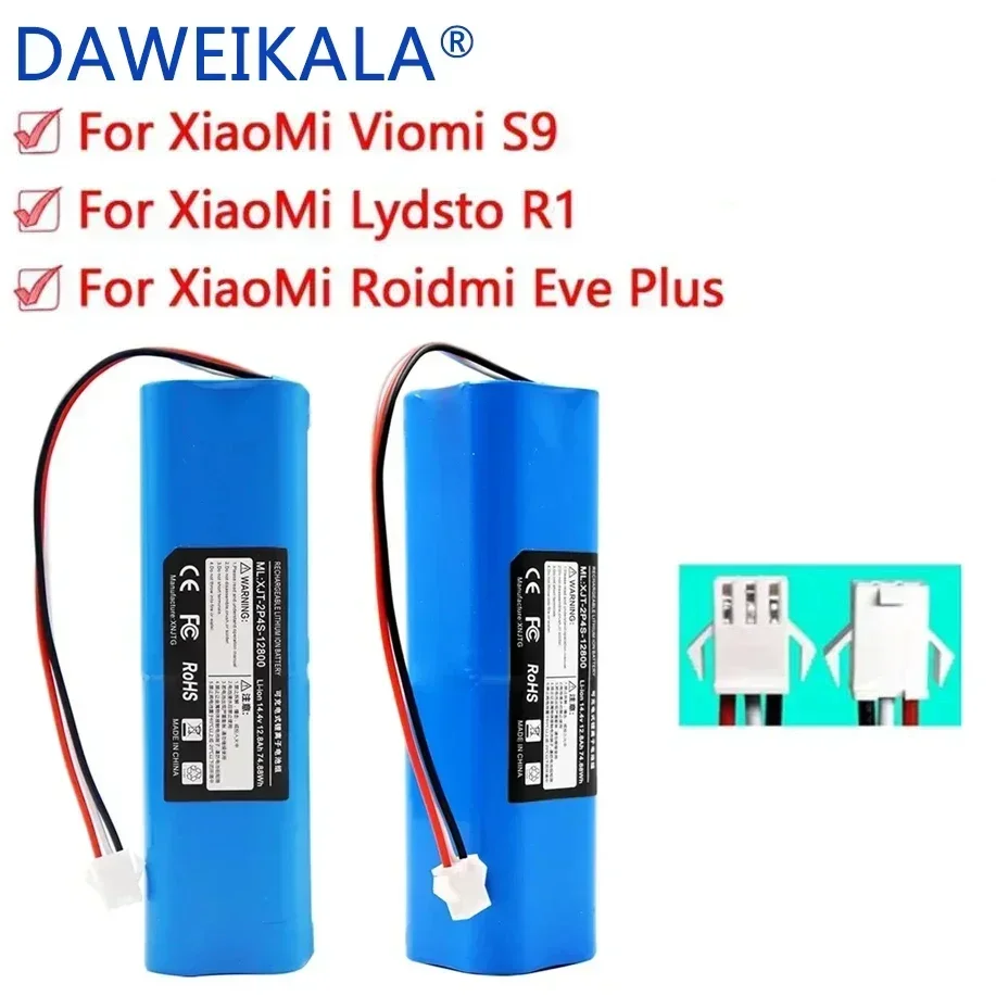 For XiaoMi Lydsto R1 Viomi S9 Roidmi Eve Plus Rechargeable Li-ion Battery Robot Vacuum Cleaner R1 Battery Pack 12800mAh
For XiaoMi Lydsto R1 Viomi S9 Roidmi Eve Plus Rechargeable Li-ion Battery Robot Vacuum Cleaner R1 Battery Pack 12800mAh