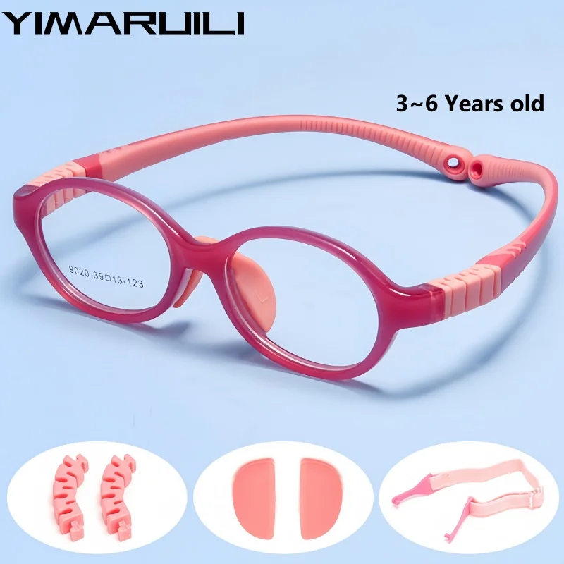 YIMARUILI 3~6 Years Old Children's Glasses Ultra-light Flexible Small Size Optical Prescription Boys and Girls Eyeglasses Frame
YIMARUILI 3~6 Years Old Children's Glasses Ultra-light Flexible Small Size Optical Prescription Boys and Girls Eyeglasses Frame
