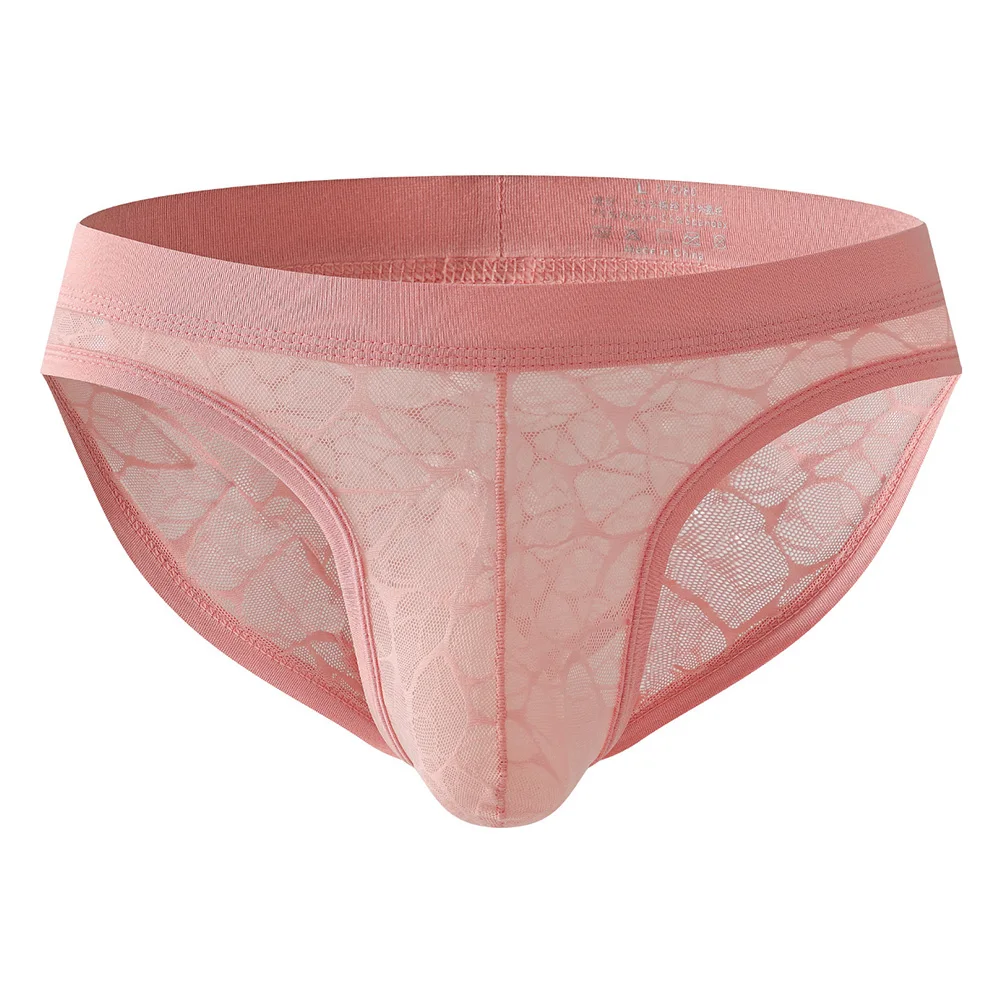 Mens See-Through Lace Mesh Briefs Low Rise Breathable Underwear Ice Silk Pouch Breathable Summer Briefs Transparent Briefs
Mens See-Through Lace Mesh Briefs Low Rise Breathable Underwear Ice Silk Pouch Breathable Summer Briefs Transparent Briefs