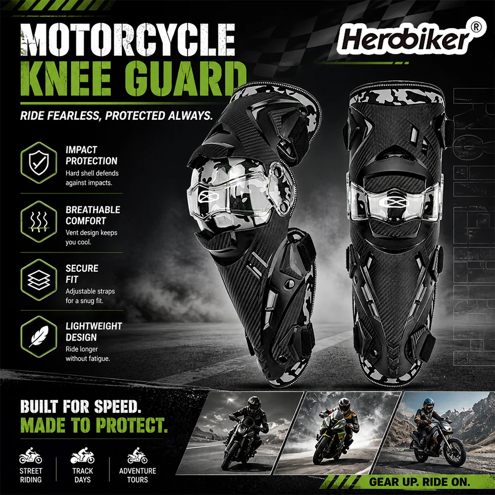 New Motorcycle Knee Protector Pads Breathable Motocross Knee Guards 4-Season Outdoor Sport Riding Protective Equipment
New Motorcycle Knee Protector Pads Breathable Motocross Knee Guards 4-Season Outdoor Sport Riding Protective Equipment