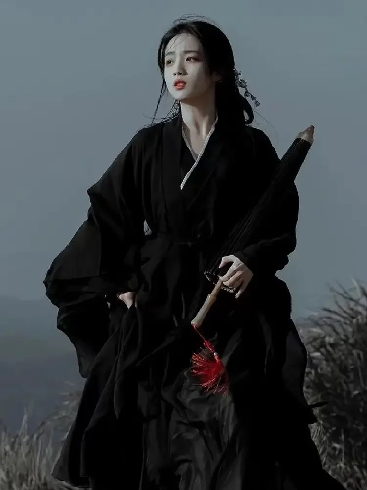 Black Hanfu Dress Women Ancient Chinese Hanfu Female Carnival Halloween Cosplay Costume Hanfu Dress 2pcs Sets Plus Size 2XL
Black Hanfu Dress Women Ancient Chinese Hanfu Female Carnival Halloween Cosplay Costume Hanfu Dress 2pcs Sets Plus Size 2XL