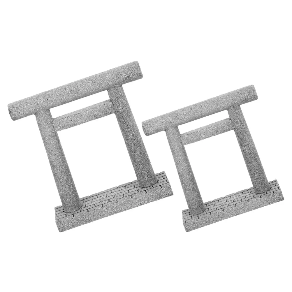 2 Pcs Ornaments Miniature Stone Gate Decorative Statues Fish Tank Landscape Aquarium Japanese Style Bird House Toy Pet
2 Pcs Ornaments Miniature Stone Gate Decorative Statues Fish Tank Landscape Aquarium Japanese Style Bird House Toy Pet