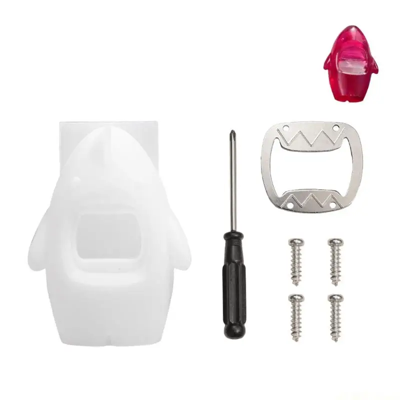 D46E Creative Shark Shaped Silicone Bottle Opener Mold For Kitchen And Party Use Safe Material Kitchen Gadget
D46E Creative Shark Shaped Silicone Bottle Opener Mold For Kitchen And Party Use Safe Material Kitchen Gadget