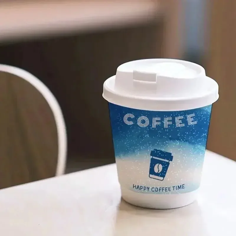 TOPLIVING 50 Sets Blue Gradient Double-Layer Paper Cups High End Beverage Packaging Cup Disposable Frosted Milk Tea Coffee Mug
TOPLIVING 50 Sets Blue Gradient Double-Layer Paper Cups High End Beverage Packaging Cup Disposable Frosted Milk Tea Coffee Mug
