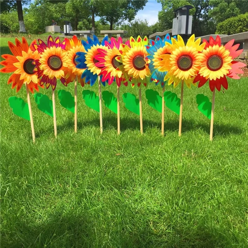 Colorful Sunflower Windmill Wind Turbine For Lawn Garden Party Decoration Outdoor Camping Picnic Garden Yard Decor
Colorful Sunflower Windmill Wind Turbine For Lawn Garden Party Decoration Outdoor Camping Picnic Garden Yard Decor