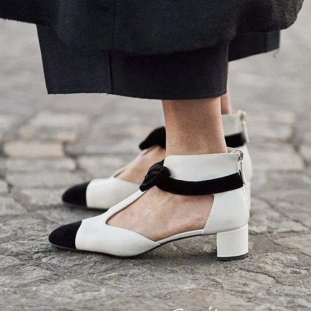 Round Toe Knot Bow Sandals T-Straps Block Low Heels Fashion Women Mixed Color Back Zip Design Summer Casual Comfort Shoes Dress
Round Toe Knot Bow Sandals T-Straps Block Low Heels Fashion Women Mixed Color Back Zip Design Summer Casual Comfort Shoes Dress
