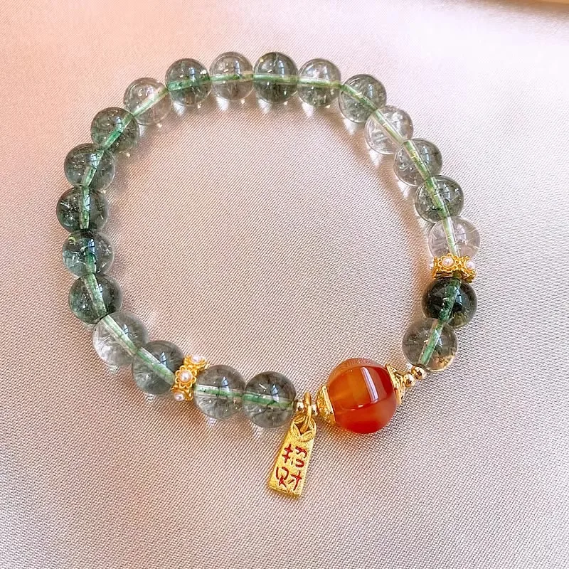 Minar Chinese Style Clear Green Color Natural Stone Crystal Red Agate Simulated Pearl Letter Coin Strand Bracelets for Women
Minar Chinese Style Clear Green Color Natural Stone Crystal Red Agate Simulated Pearl Letter Coin Strand Bracelets for Women
