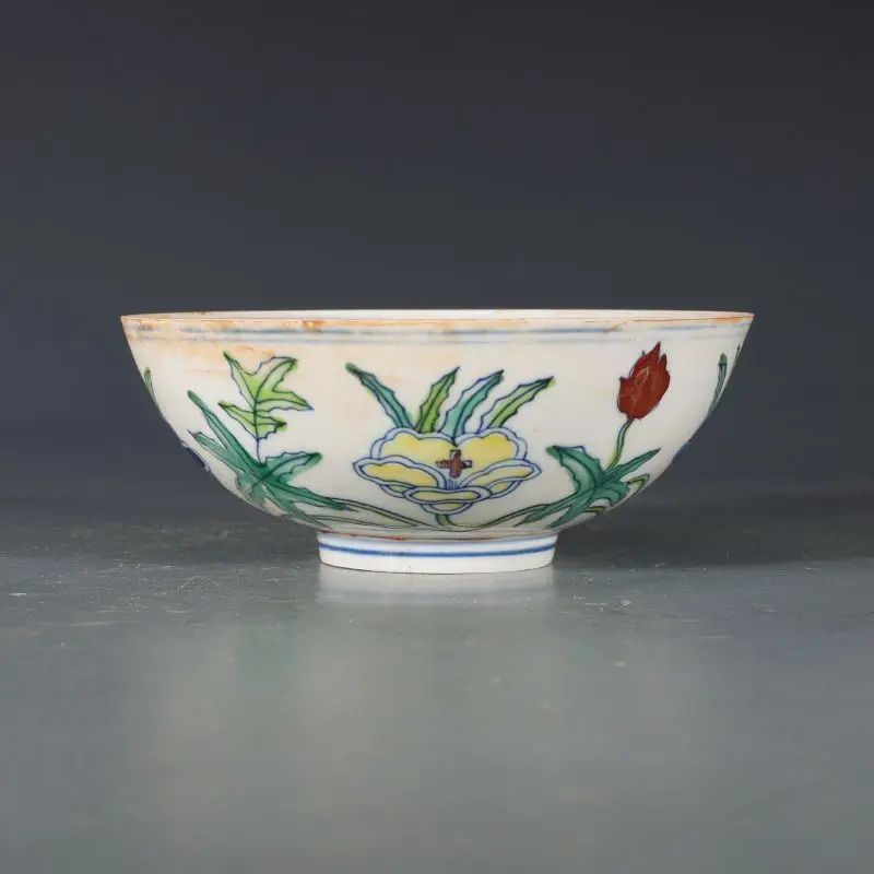 Vintage Chinese Ming Dynasty Doucai Glaze Morning Glory Floral Porcelain Bowl Home Table Decor Antique Collectible Ceramic
Vintage Chinese Ming Dynasty Doucai Glaze Morning Glory Floral Porcelain Bowl Home Table Decor Antique Collectible Ceramic